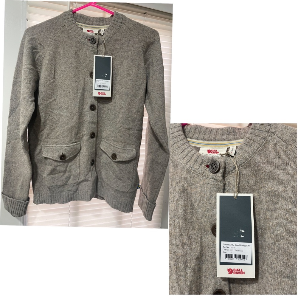 Fjallraven Womens wool cardigan sweater